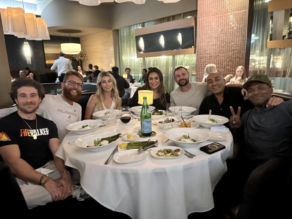 Smaller round table in a restaurant